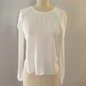 ☀️4/$20 ZARA W/B Collection Top White Size S EUC